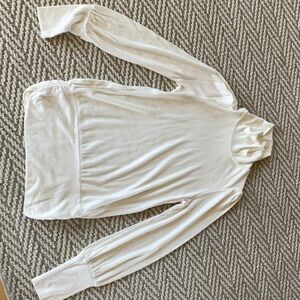 Sanctuary Cream Turtleneck Long Sleeve Ribbed Top